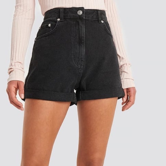 NA-KD black Jean shorts - Picture 2 of 6